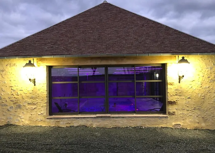Ferienhaus Maison De Avec Piscine Interieure - Le Grand Champagne