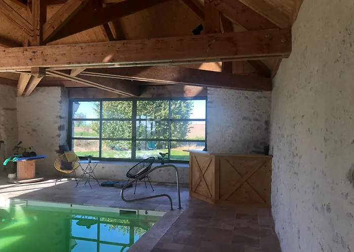 Maison De Avec Piscine Interieure - Le Grand Champagne Ferienhaus *